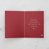 Valentijnsdag Funny Alligator Crocodile Couple Kaart (Binnen)