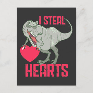 Valentijnsdag Funny Dinosaur Heartbreaker Boy Briefkaart