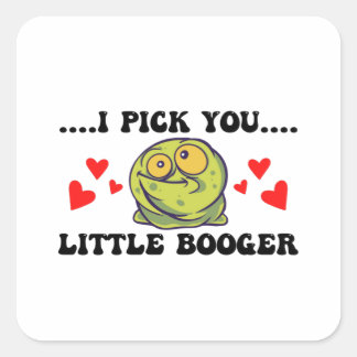 Valentijnsdag Funny, ik pak je op Vierkante Sticker