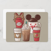 Valentijnsdag Funny Latte Coffee Lover Kaart (Voorkant / Achterkant)