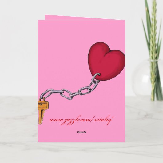 Valentijnsdag Funny Monkey Card Feestdagen Kaart (Achterkant)