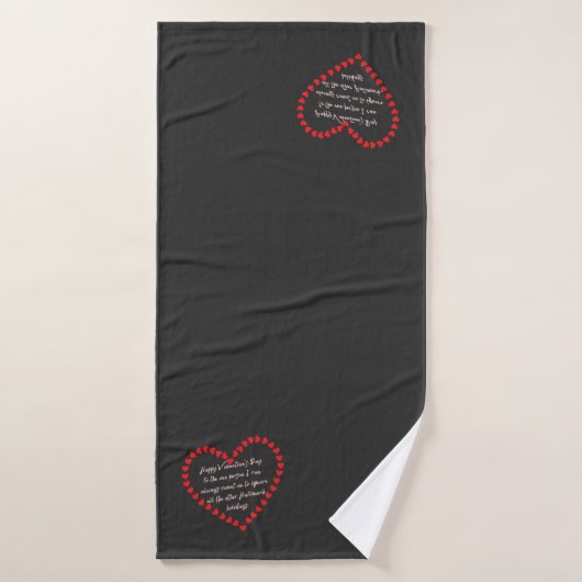 Valentijnsdag Funny Sarcasm Humor Quote Badhanddoek (Badhanddoek)