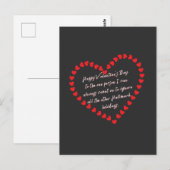 Valentijnsdag Funny Sarcasm Humor Quote Briefkaart (Voorkant / Achterkant)