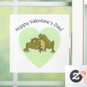 Valentijnsdag Funny Schattige Hoppy Frogs In Love Raamsticker (Huis)