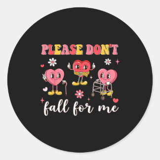 Valentijnsdag Fysieke Therapie Niet Fallen Ronde Sticker