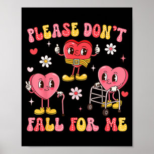 Valentijnsdag Fysieke Therapie Niet Niet Fallen Poster