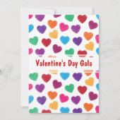 Valentijnsdag Gala Ball of Dance Party Hearts Kaart (Voorkant)