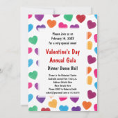 Valentijnsdag Gala Ball of Dance Party Hearts Kaart (Achterkant)