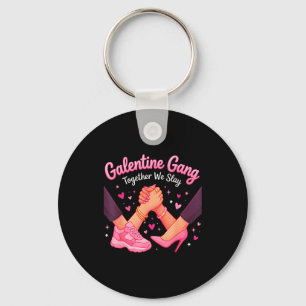 Valentijnsdag galentines bende grappige valentijn sleutelhanger