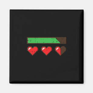 Valentijnsdag Gamer Hp Pixel Hartjes Leeft Mensen  Magneet