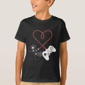 Valentijnsdag Gamer's Delight: op het hart geïnspi T-shirt (Voorkant)