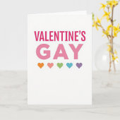 Valentijnsdag Gay Kaart (Gele Bloem)