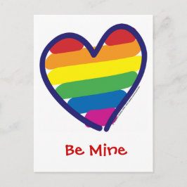 Valentijnsdag Gay Pride Feestdagenkaart