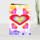 Valentijnsdag gebeden wenskaart feestdagen kaart (Achterkant)