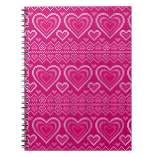 Valentijnsdag Gebreid Patroon 2 Notitieboek