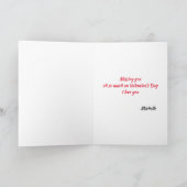 Valentijnsdag Gebroken Man Kleur van hart Feestdagen Kaart (Binnen)