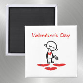 Valentijnsdag Gebroken Man Kleur van hart Magneet