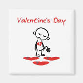 Valentijnsdag Gebroken Man Kleur van hart Magneet (Voorkant)