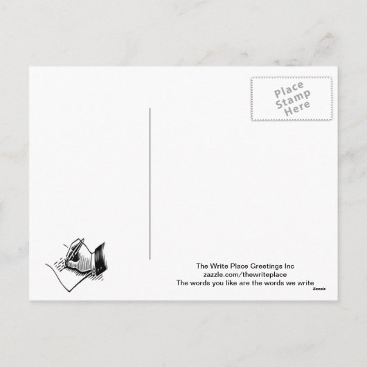 Valentijnsdag gedicht feestdagenkaart (Achterkant)