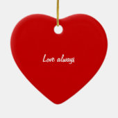 Valentijnsdag gedicht keramisch ornament (Achterkant)