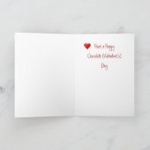 Valentijnsdag Geen chocolade, geen glimlach, boze  Feestdagen Kaart (Binnen)