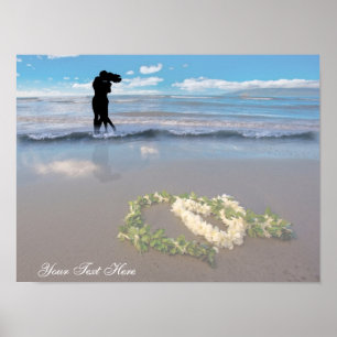 Valentijnsdag geïnspireerd - Heart Shaped Flower L Poster