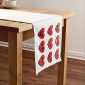 Valentijnsdag Gekke gezichten harten Funny Korte Tafelloper (Voorbeeld)