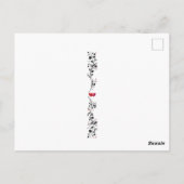 Valentijnsdag-gemberkattenmandhartjes Briefkaart (Achterkant)
