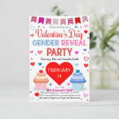 Valentijnsdag Gendergelijkheid onthullen uitnodigi Kaart (Staand voorkant)