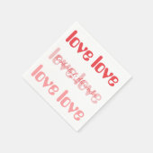 Valentijnsdag Gepersonaliseerd paar Servet (Hoek)