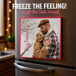 Valentijnsdag gepersonaliseerde foto magneet