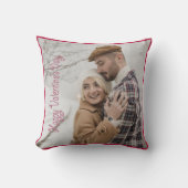 Valentijnsdag gepersonaliseerde foto roze harten kussen (Voorkant)