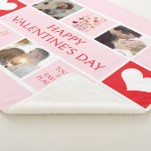 Valentijnsdag gepersonaliseerde fotocollage sherpa deken (3/4)