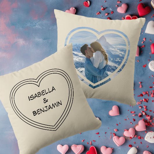 Valentijnsdag Gepersonaliseerde foto's en namen Kussen