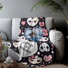 Valentijnsdag Gepersonaliseerde foto's en namen Sherpa Deken