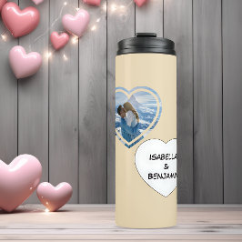 Valentijnsdag Gepersonaliseerde foto's en namen Thermosbeker