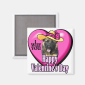 Valentijnsdag German Shepherd Magneet (Voorkant / Achterkant)