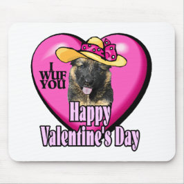 Valentijnsdag German Shepherd Muismat