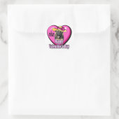 Valentijnsdag German Shepherd Ronde Sticker (Tas)