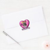 Valentijnsdag German Shepherd Ronde Sticker (Envelop)