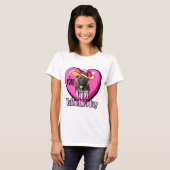 Valentijnsdag German Shepherd T-shirt (Voorkant volledig)