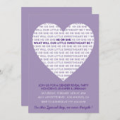 Valentijnsdag Geslacht onthullen uitnodiging valen (Voorkant / Achterkant)