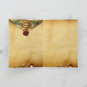 VALENTIJNSDAG GESPEELD MET ARROWS, RODE WAX SEAL FEESTDAGEN KAART (Binnen)