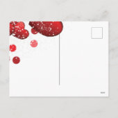 Valentijnsdag gestreepte luxe feestdagenkaart (Achterkant)