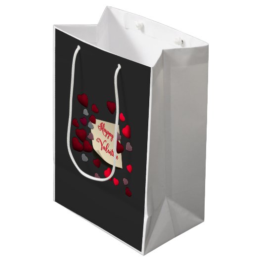 Valentijnsdag Gift Bag Medium Cadeauzakje (Voorkant Gekanteld)