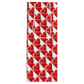 Valentijnsdag Gift Bag Wijn Cadeautas (Voorkant)