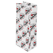 Valentijnsdag Gift Bag Wijn Cadeautas (Voorkant Gekanteld)