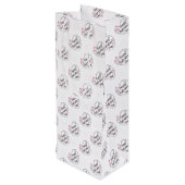 Valentijnsdag Gift Bag Wijn Cadeautas (Achterkant Gekanteld)