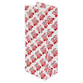 Valentijnsdag Gift Bag Wijn Cadeautas (Achterkant Gekanteld)