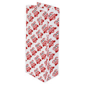 Valentijnsdag Gift Bag Wijn Cadeautas (Voorkant Gekanteld)